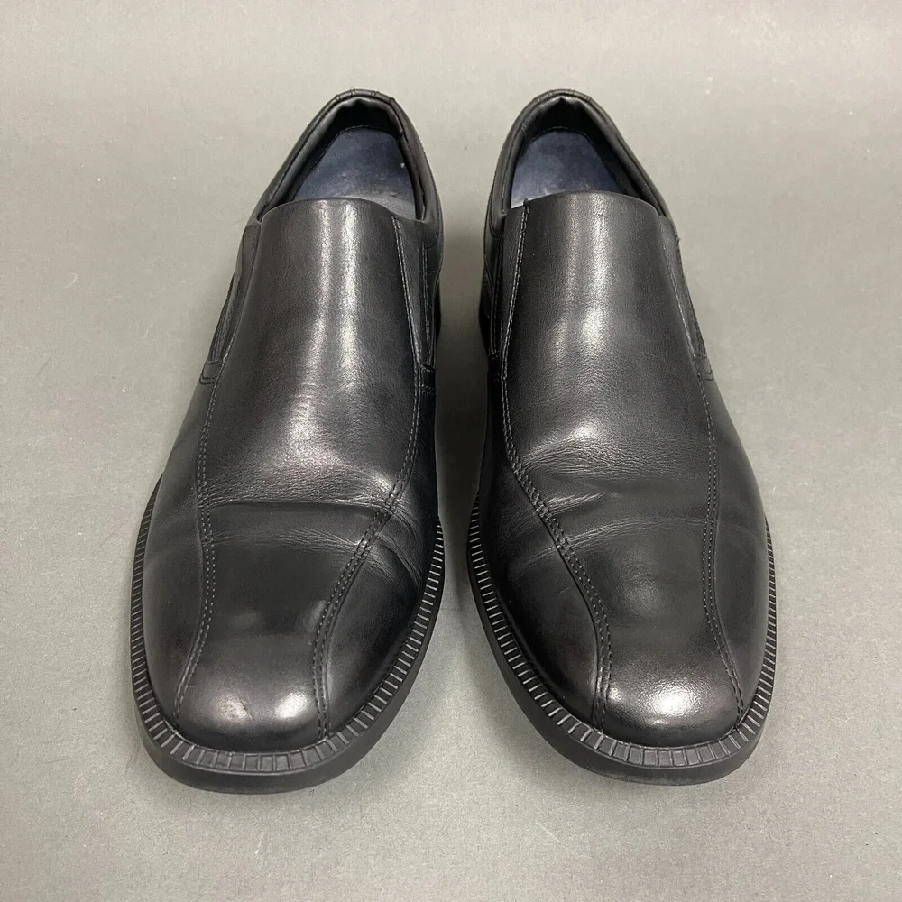 Rockport Trutech Men's Shoes Black 10 Leather‎ Upper Slip On H79738